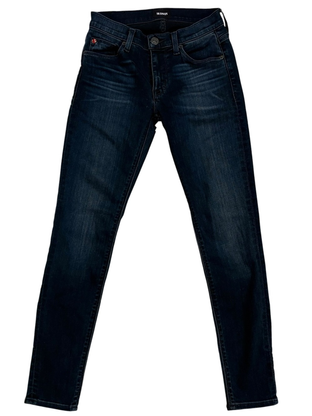 Hudson Nico Jeans Sz 24 Dark Wash Mob Wife Office Siren Designer Denim Skinny